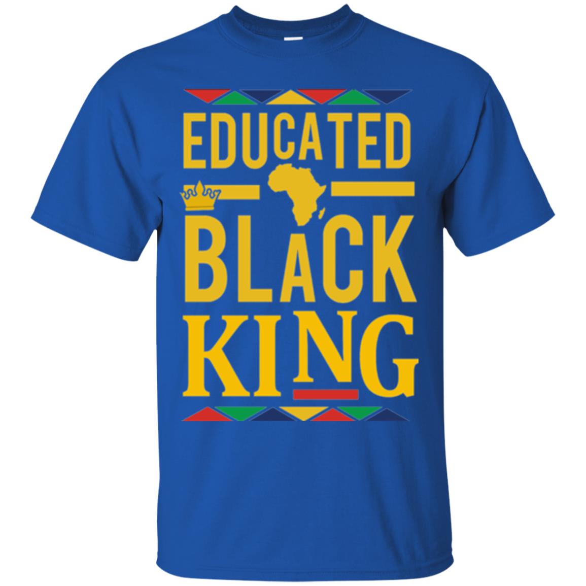 African Dna Pride T-shirt Dashiki Educated Black King Royal