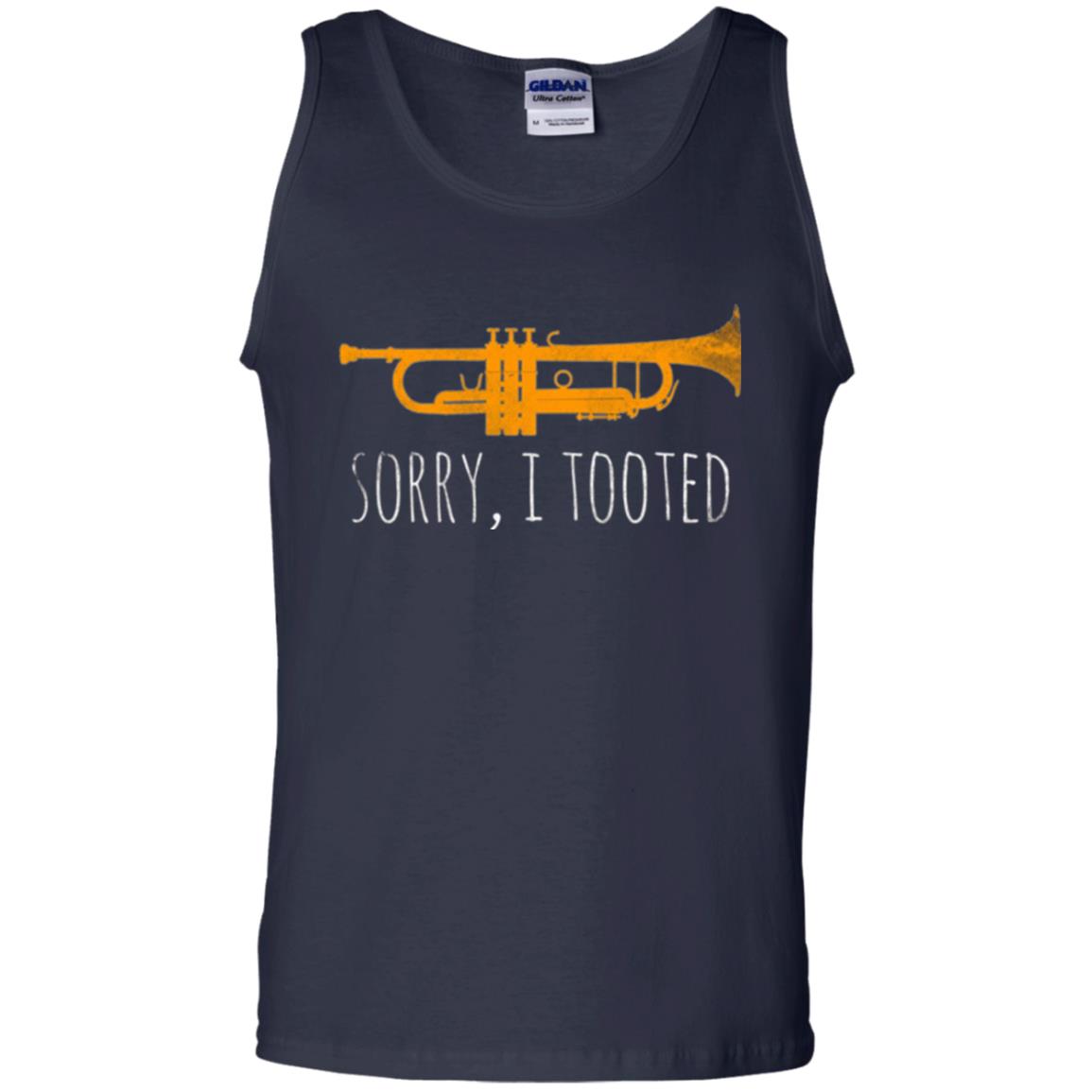 Trumpet Lovers T-shirt Sorry I Tooted Navy
