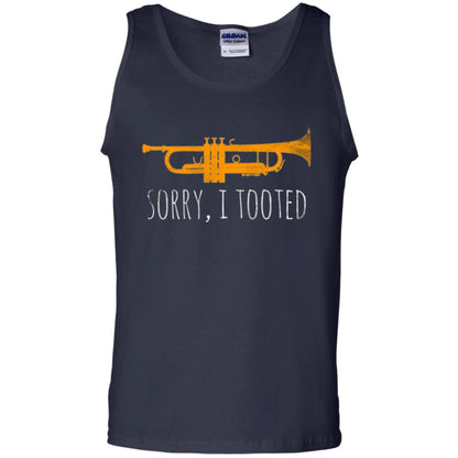 Trumpet Lovers T-shirt Sorry I Tooted Navy