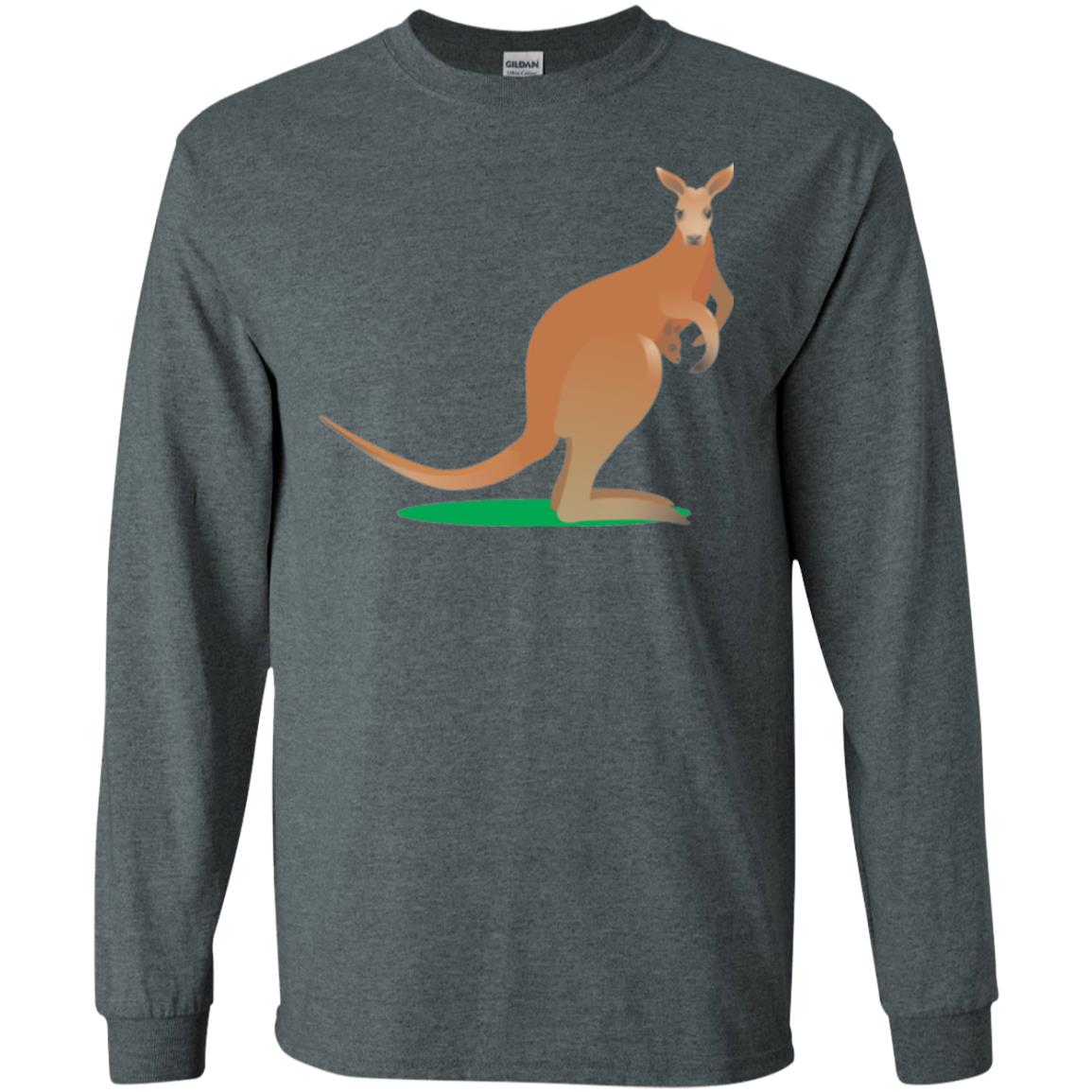 Mom Baby Kangaroo In Pouch Joey T-shirt Dark Heather