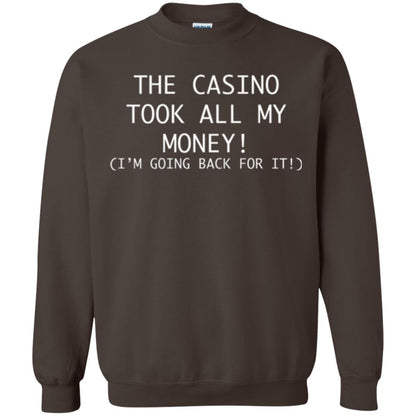 Gambler T-shirt The Casino Took All My Money Dark Chocolate