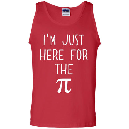 Funny Pi Day Shirt Im Just Here For The Pi Red