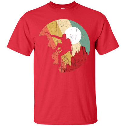 Rock Climbing Mountain Climbing Lover T-shirt Red