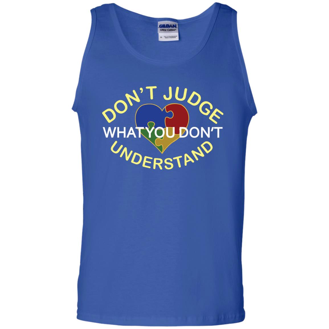 Don't Judge What You Don't Understand Autism Awearness Shirt Royal