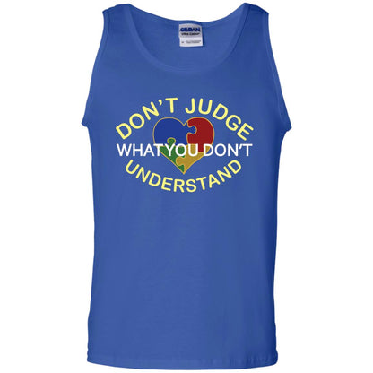 Don't Judge What You Don't Understand Autism Awearness Shirt Royal