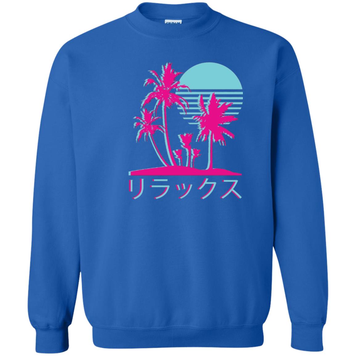 Aesthetic Vaporwave Otaku Summer Shirt Royal