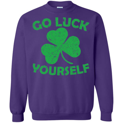Go Luck Yourself St. Patrick_s Day T-shirt Purple