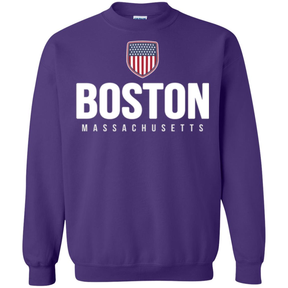 Boston Massachusetts T-shirt Purple