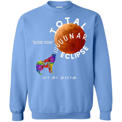 Best Total Lunar Eclipse Shirt 2018 Blood Moon T-shirt Carolina Blue
