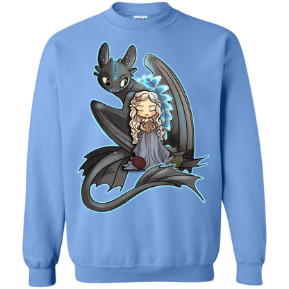 Dragon Night Fury Cartoon Shirt Carolina Blue