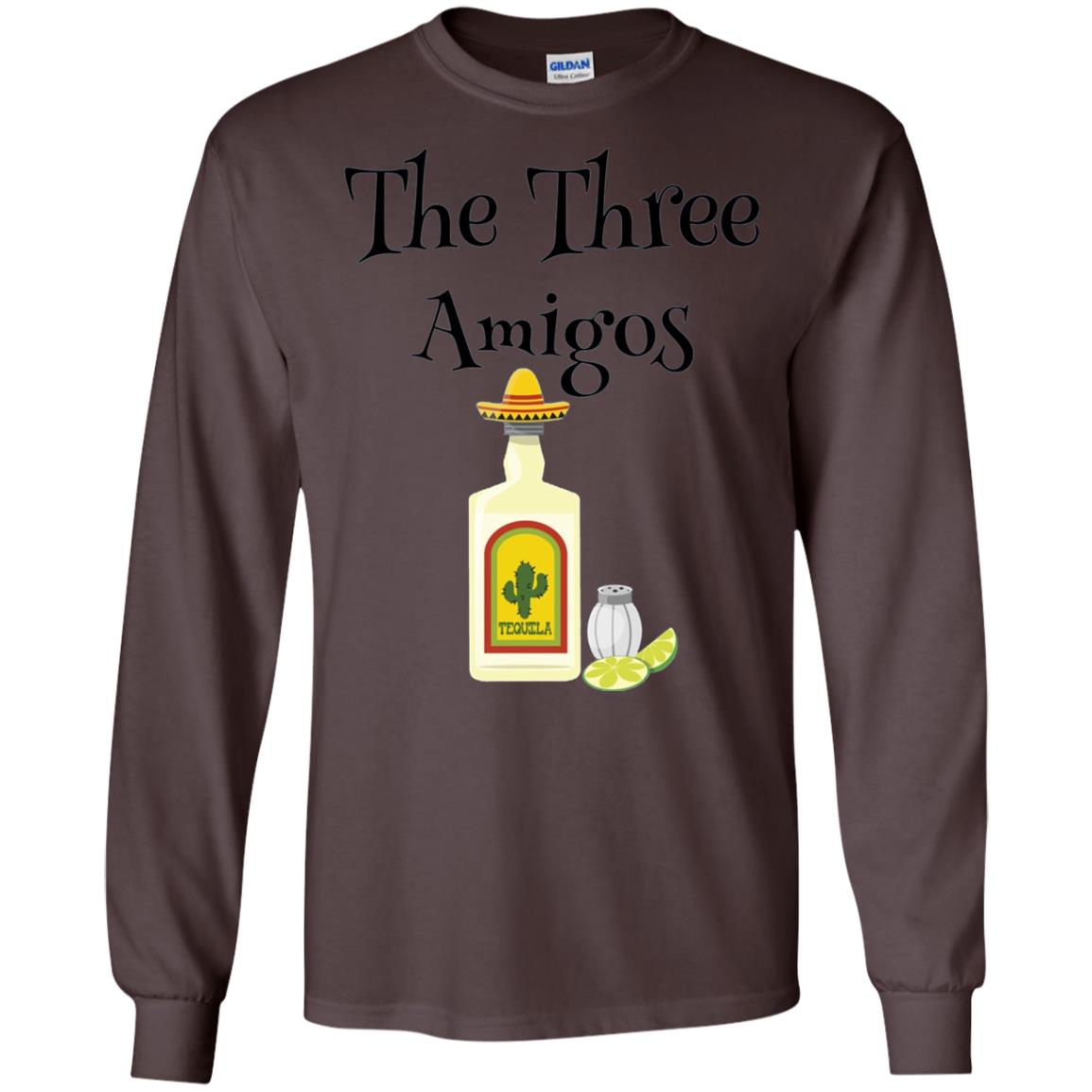 Cooking Lovers T-shirt The Three Amigos Tequila Salt Lime Dark Chocolate