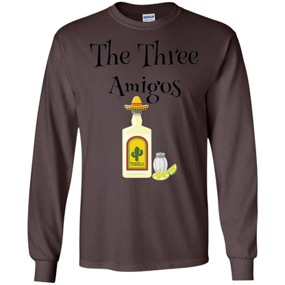 Cooking Lovers T-shirt The Three Amigos Tequila Salt Lime Dark Chocolate