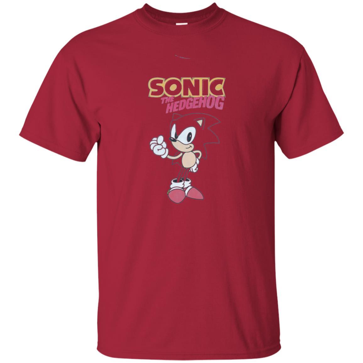 Movie T-Shirt Sonic The Hedgehog Cardinal