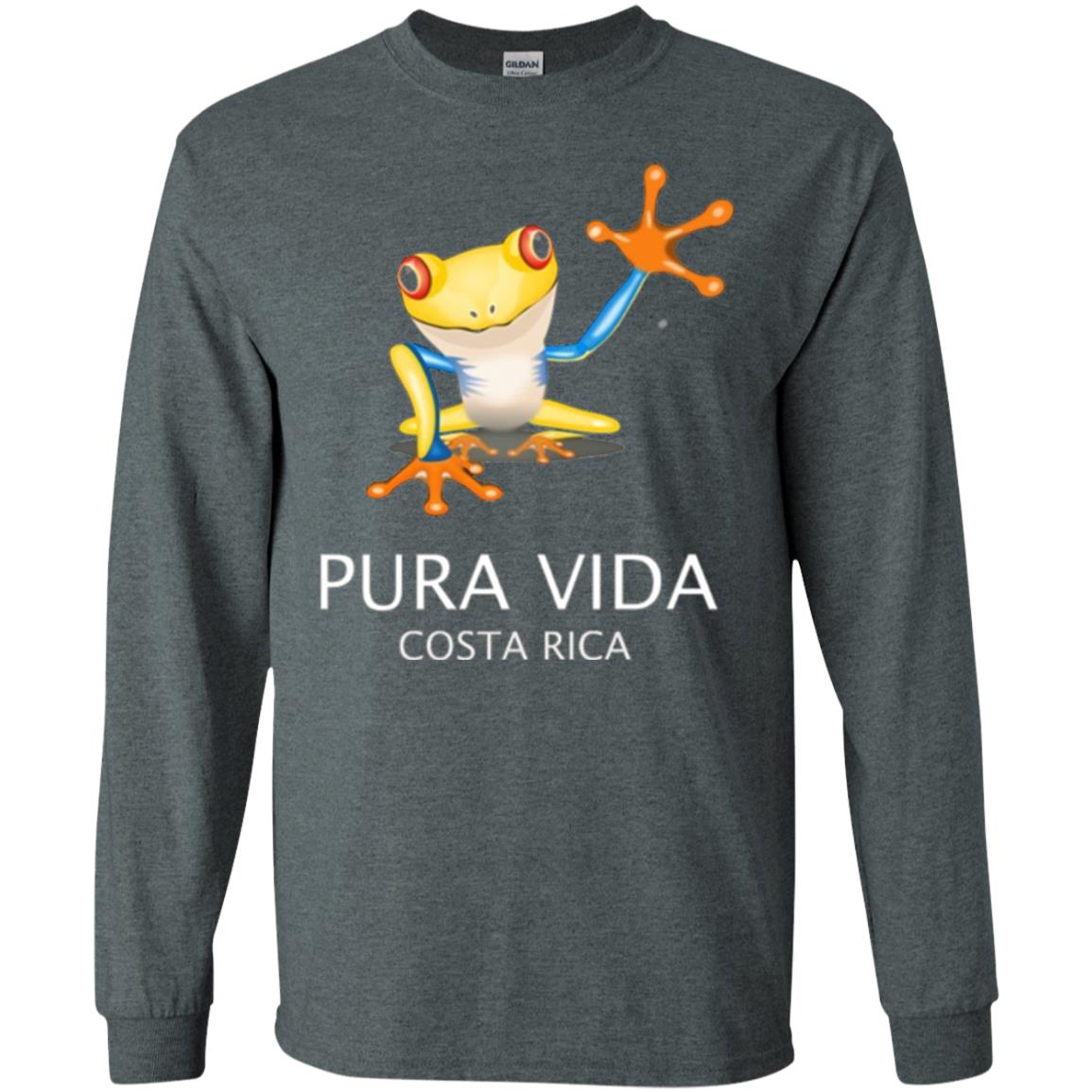 Tree Frog T-shirt Pura Vida Costa Rica T-shirt Dark Heather