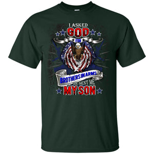 God Sent Me My Veteran Son Daddy T-shirt