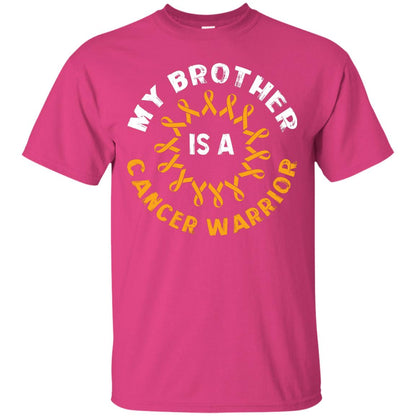 My Brother Is A Cancer Warrior Sarcoma Awareness T-shirt Heliconia