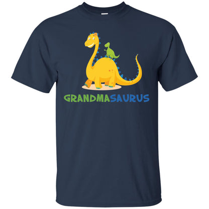 Grandmasaurus Grandmom Grandma Shirt Navy