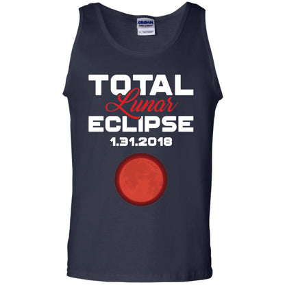 Eclipse January 31st 2018 Total Lunar Eclipse T-shirt Blood Moon Navy