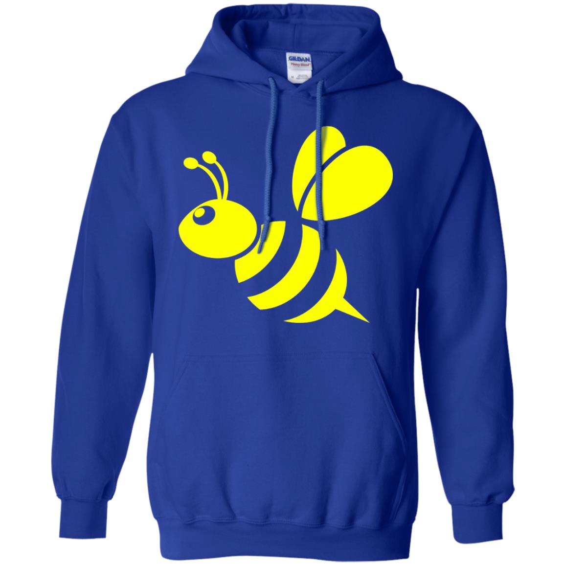 Yellow Honeybee Bee Lover T-shirt Royal