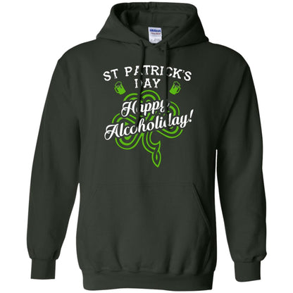 St. Patrick's Day T-shirt Happy Alcoholiday Forest Green