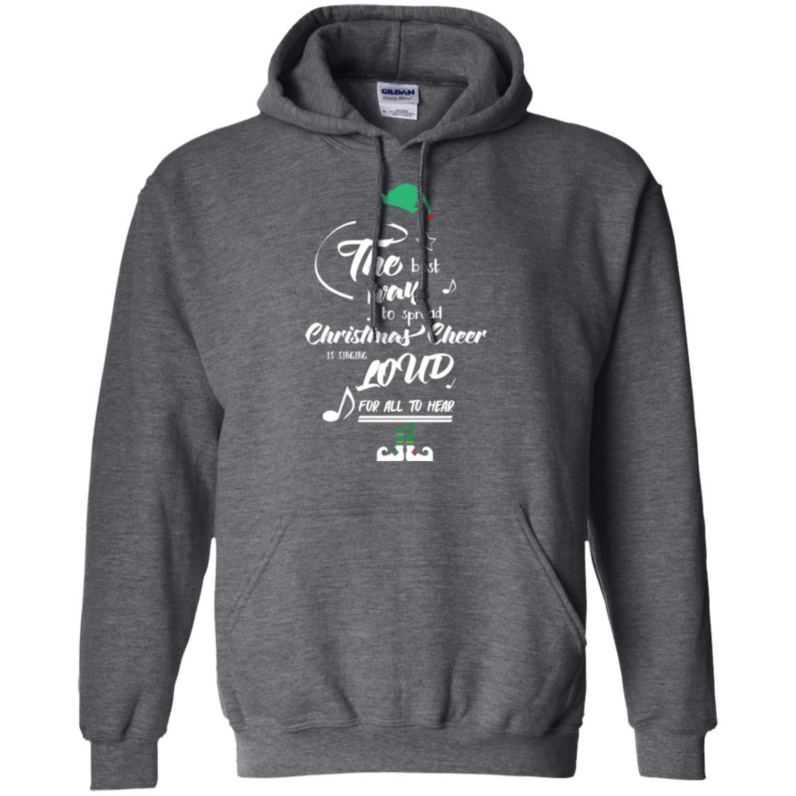 Christmas T-shirt The Best Way To Spread Dark Heather