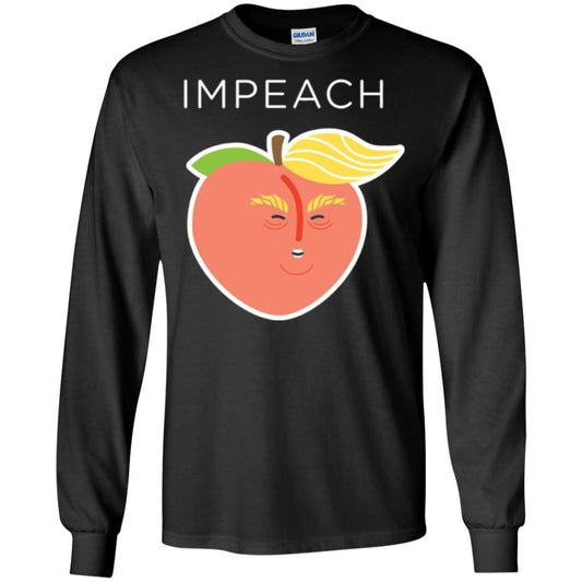 Anti Trump Peach Emoji T-shirt Impeach Donald Black