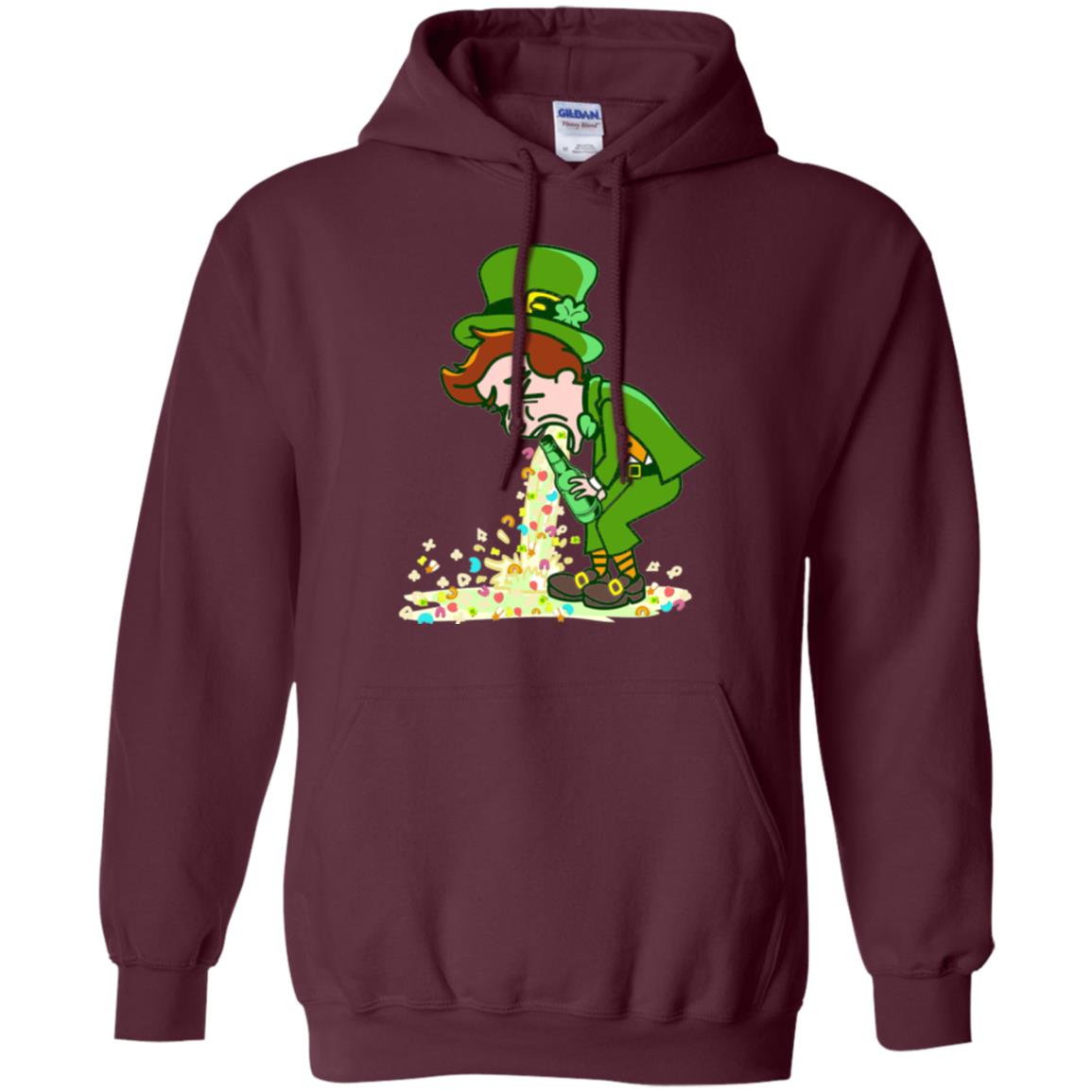 Saint Patty's Day Leprechaun St. Patricks Day T-shirt Maroon