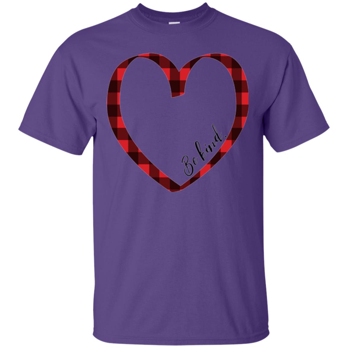 Be Kind Inspirational Motivational T-shirt Purple