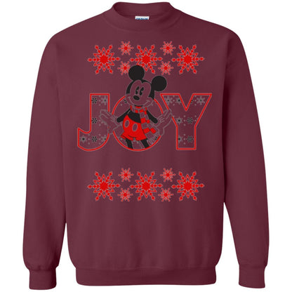 Christmas T-shirt Disney Mickey Mouse Joy Maroon