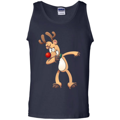 Christmas T-shirt Dabbing Reindeer Navy