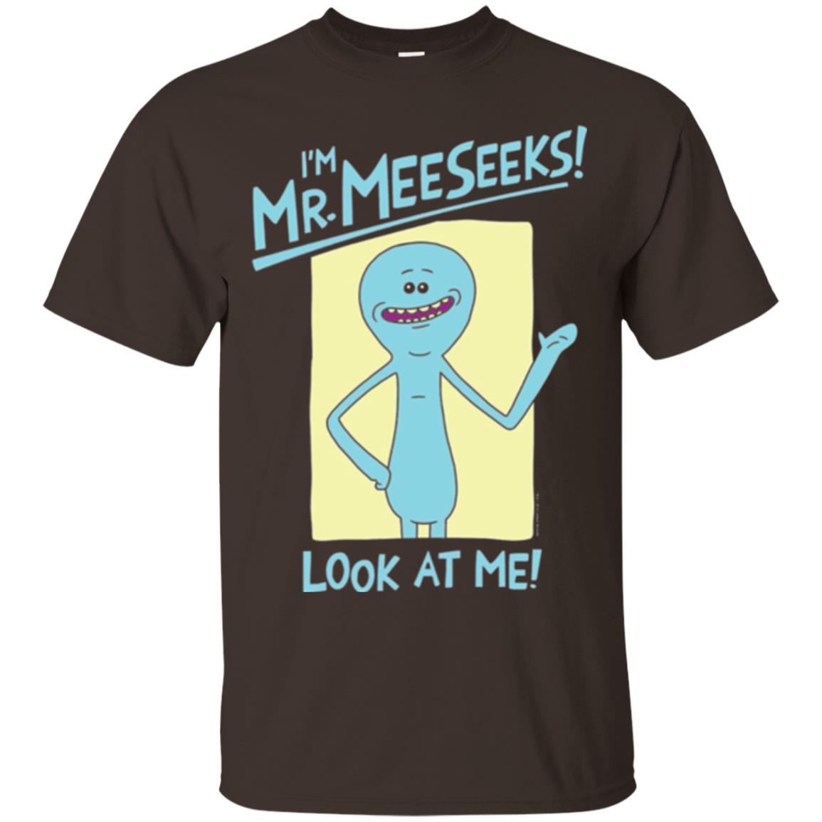 Film T-shirt I'm Mr. Meeseeks Look At Me Dark Chocolate