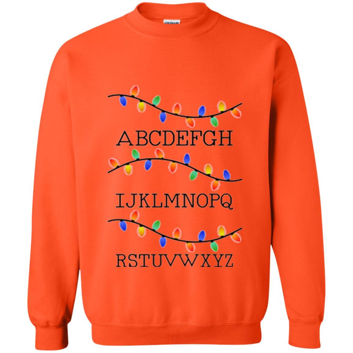 Alphabet Christmas Fairy Lights Orange