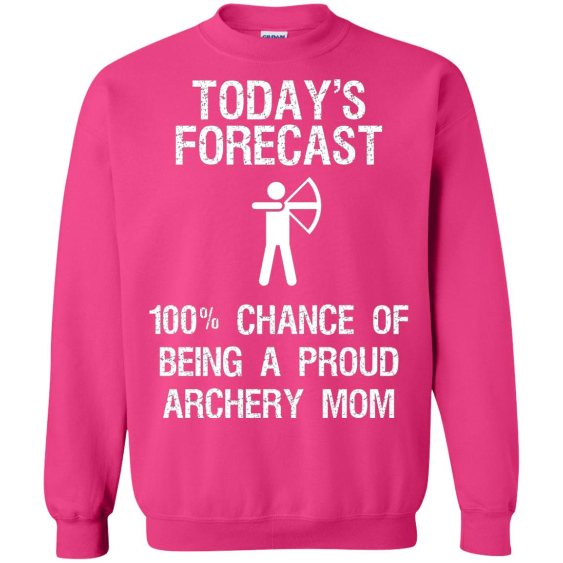 Archery Mom Shirt Forecast Chance Of Being A Proud Archery Mom Heliconia