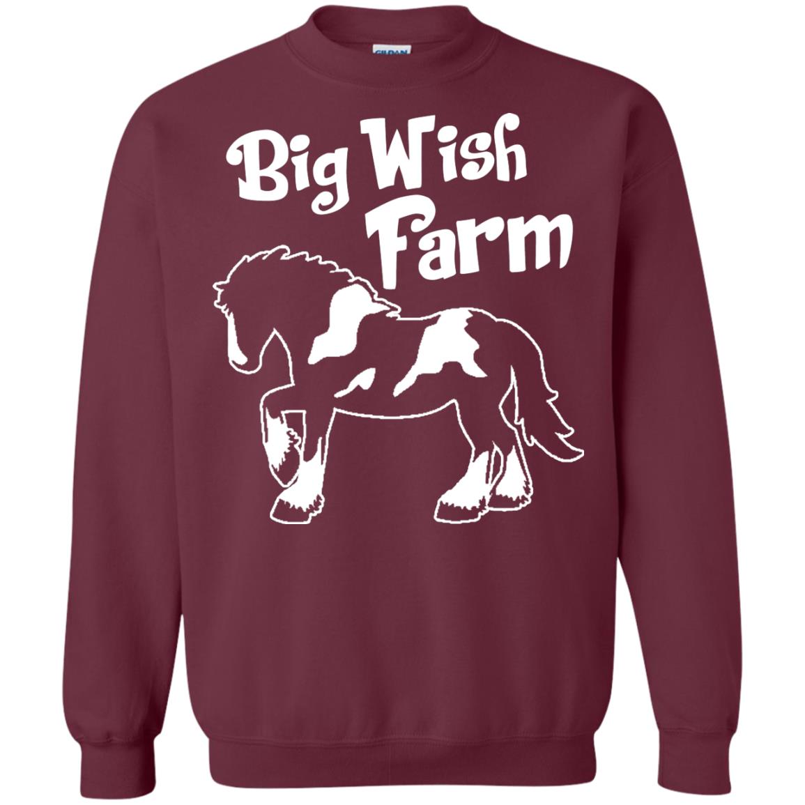 Big Wish Farm Horse Shirt Maroon
