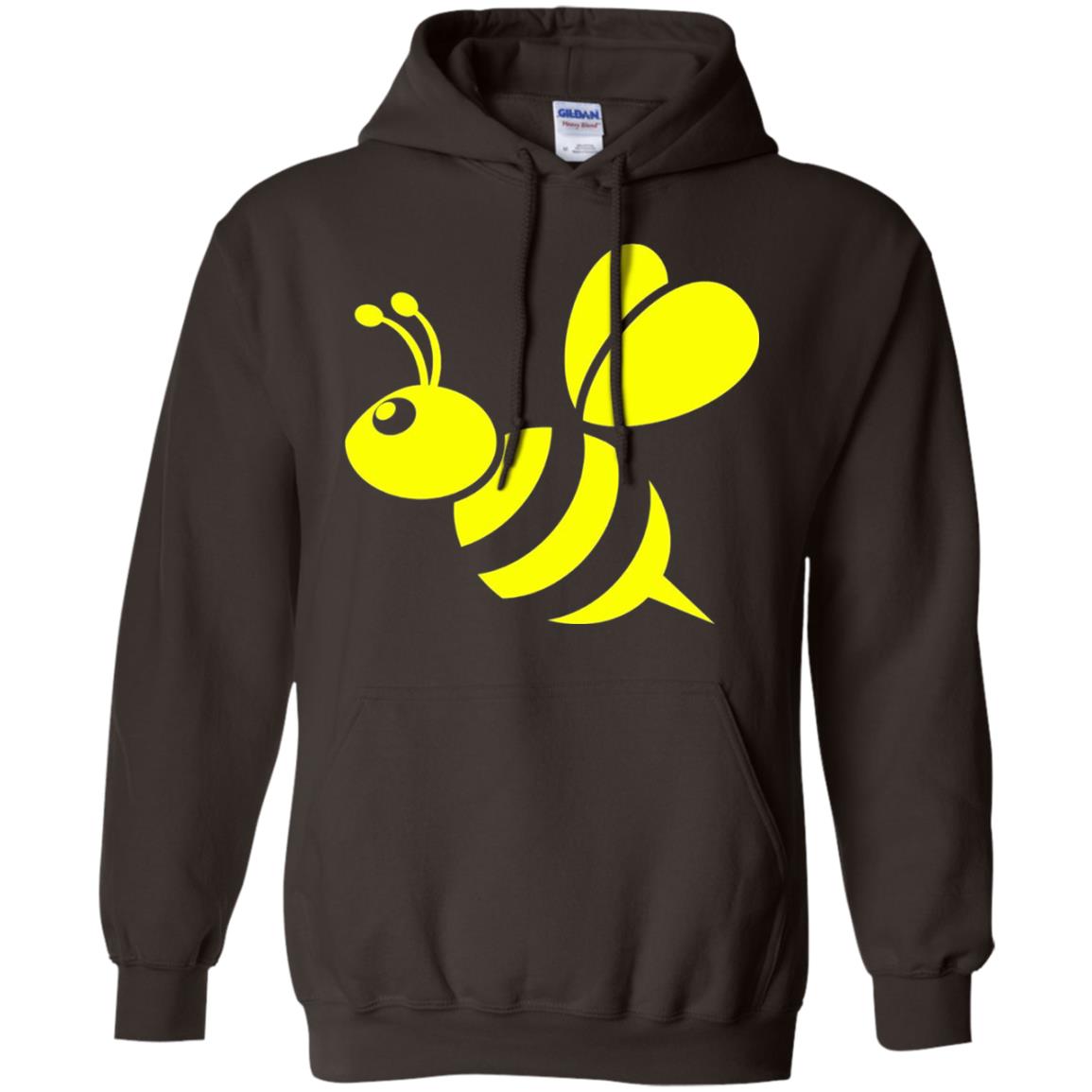 Yellow Honeybee Bee Lover T-shirt Dark Chocolate
