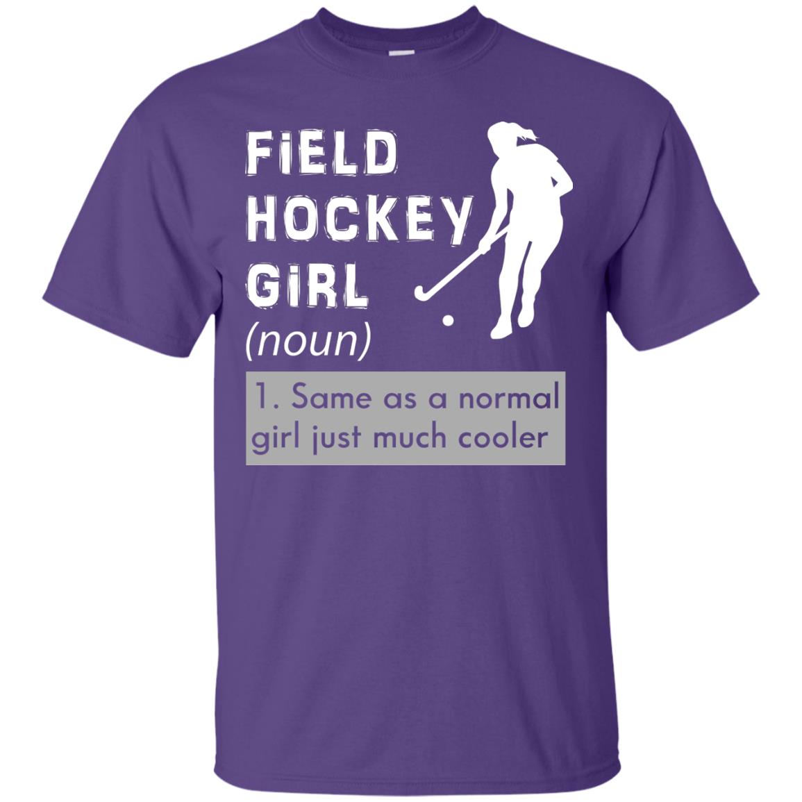 Field Hockey Girl Hockey Lover T-shirt Purple