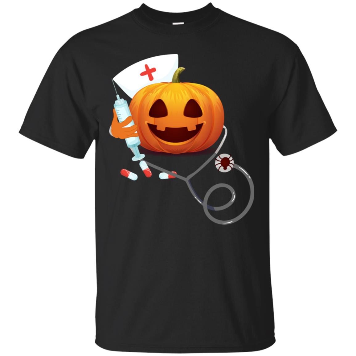 Pumpkin Nurse Nursing Halloween Gift Shirt Black