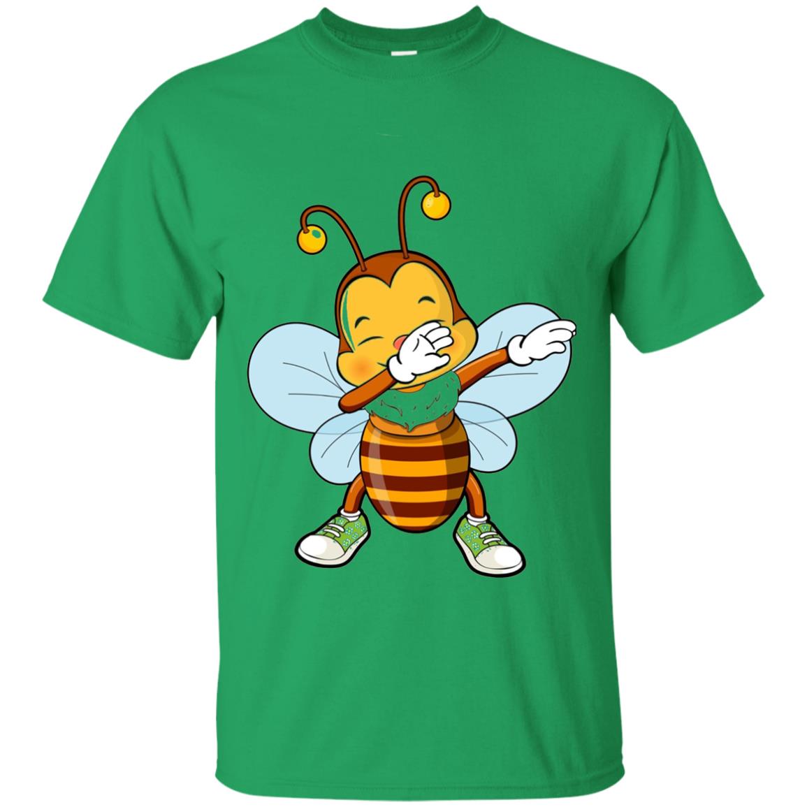 Dabbing Bee Dab Dancing Beekeeping Bee Lover T-shirt Irish Green