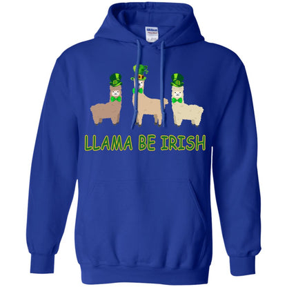 Llama Be Irish Ireland Gift Shirt Royal