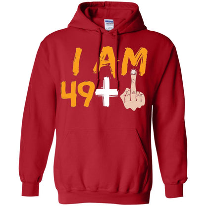 50th Birthday Funny T-shirt I Am 50 Years Old Red