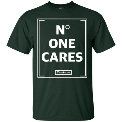 No One Cares Tops Cute Casual T-shirt Forest Green