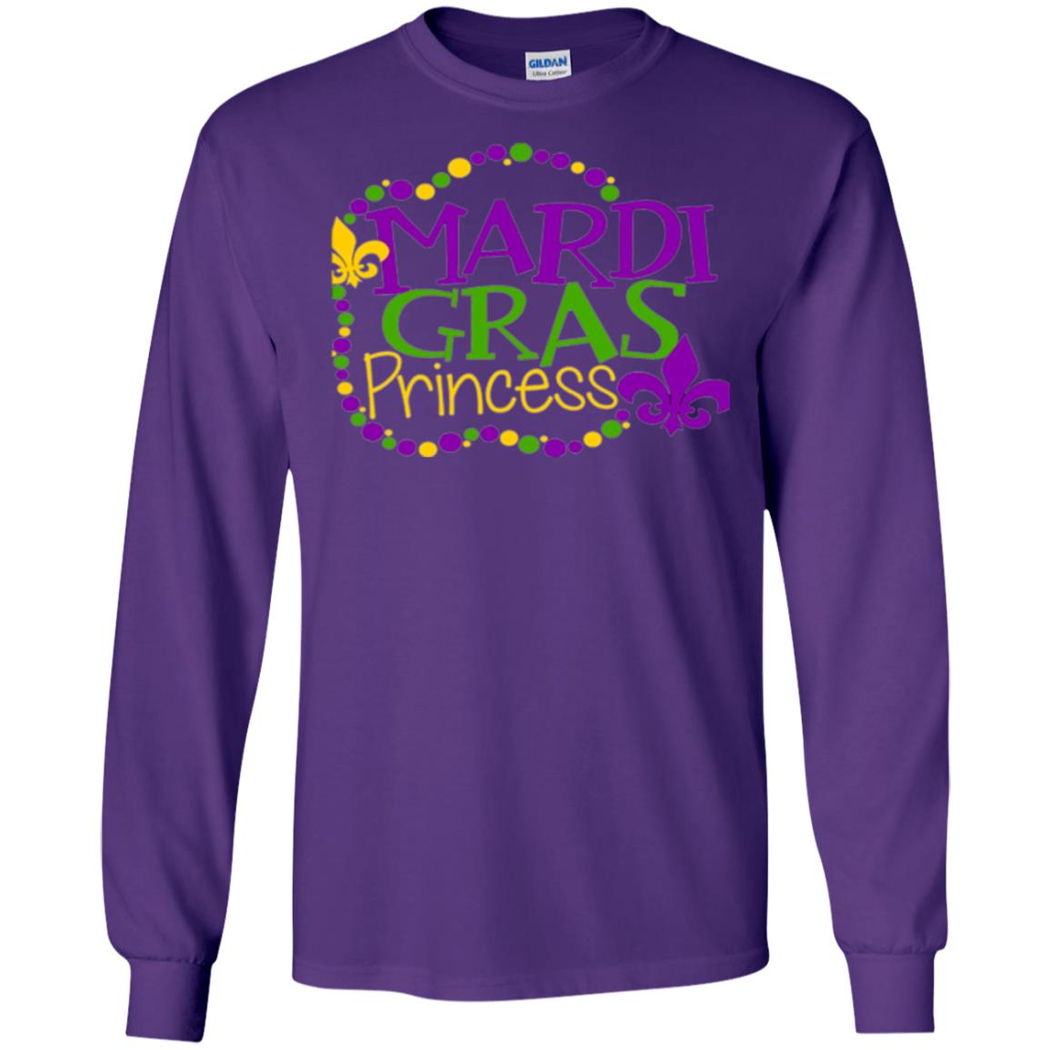 Mardi Gras Princess T-shirt Purple