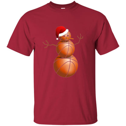 Christmas T-shirt Basketball Snowman Cardinal