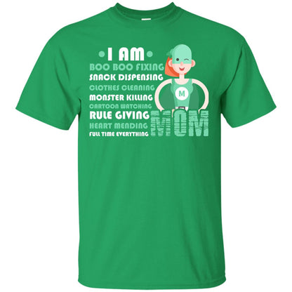 I Am Boo Boo Fixing Snack Dispensing Mommy T-shirt Irish Green