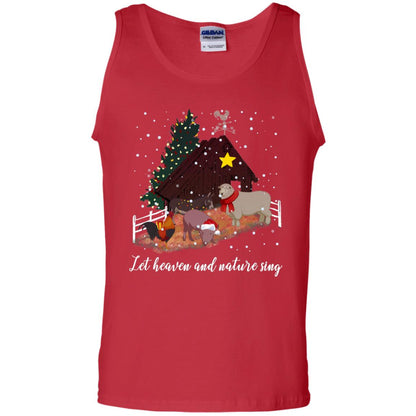 Let Heaven And Nature Sing X-mas Gift Shirt Red