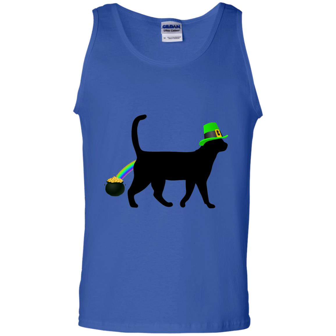 Cat Leprechaun Funny Cat Saint Patrick_s Day T-shirt Royal
