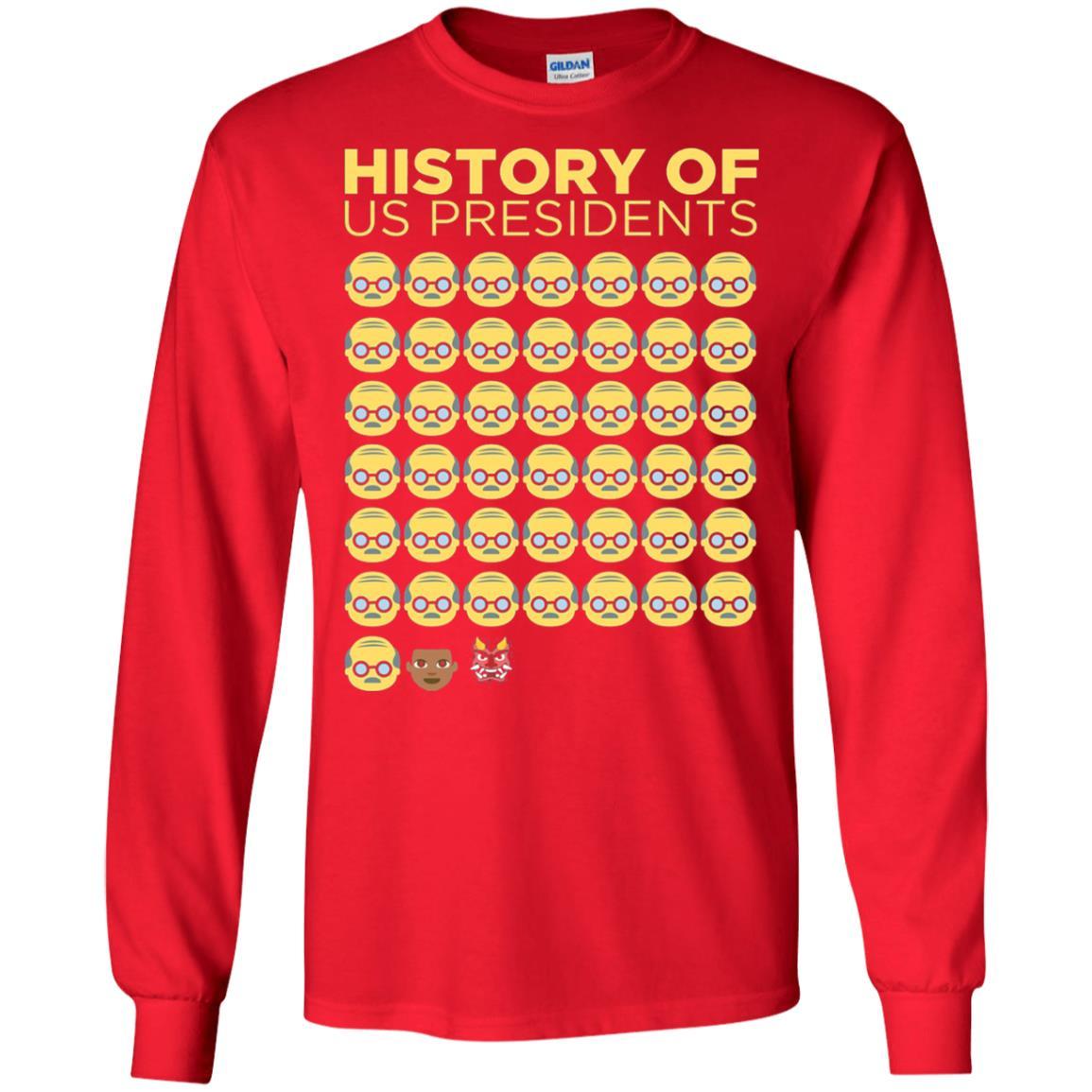 Anti Trump T-shirt History Of Us Presidents Red
