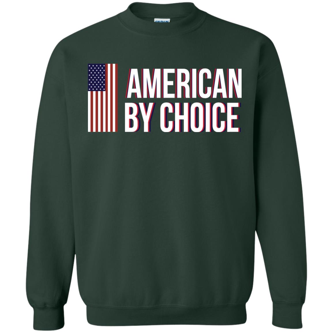 Flag Of American By Choice T-shirt Forest Green