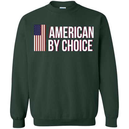 Flag Of American By Choice T-shirt Forest Green