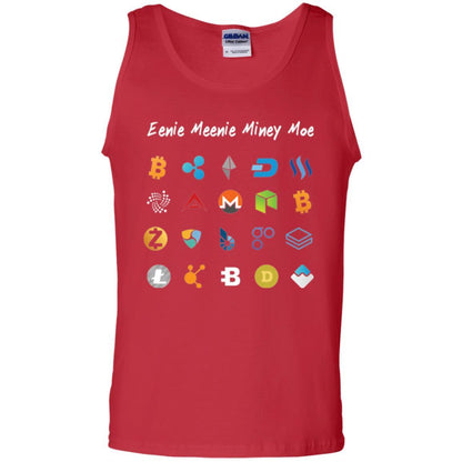 Bitcoin Litecoin Ethereum T-shirt Eenie Meenie Miney Moe Red